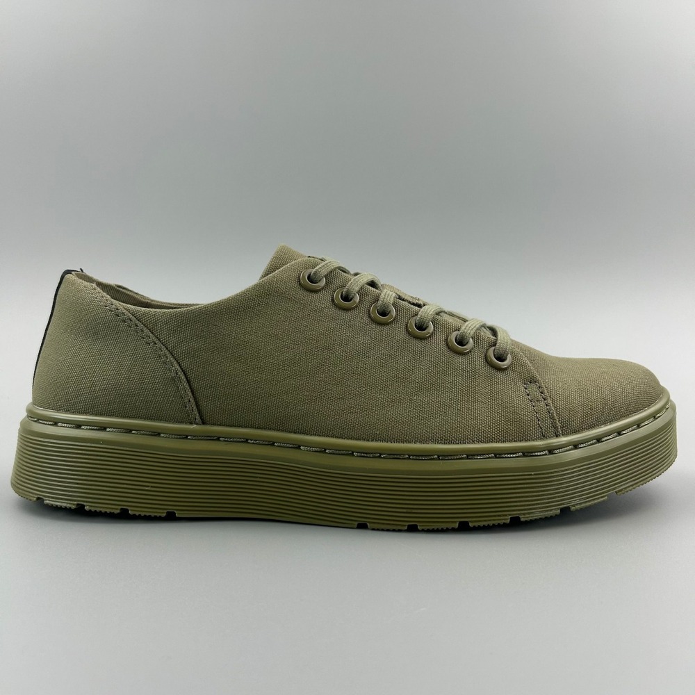 Dr. Martens Dante Canvas Men Size 8 / Women Size 9 Muted Olive Green Shoes NEW